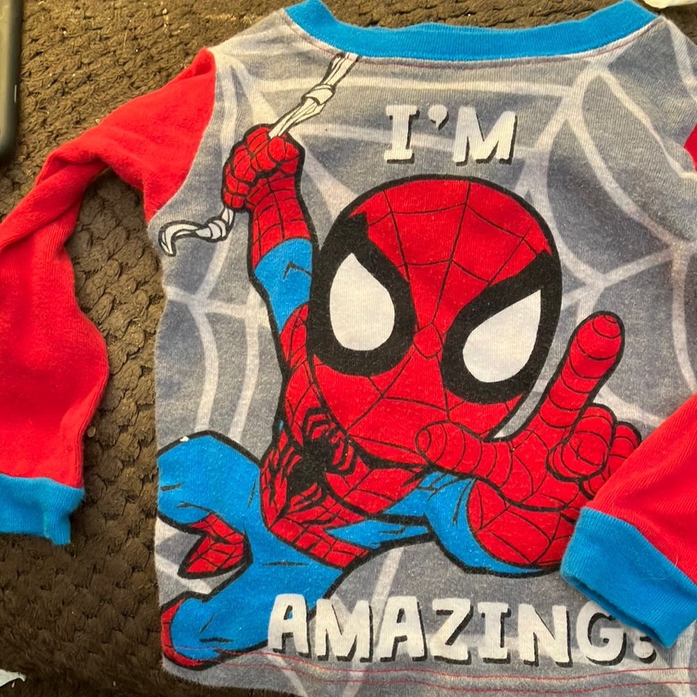 Spider-Man sleep top 2t